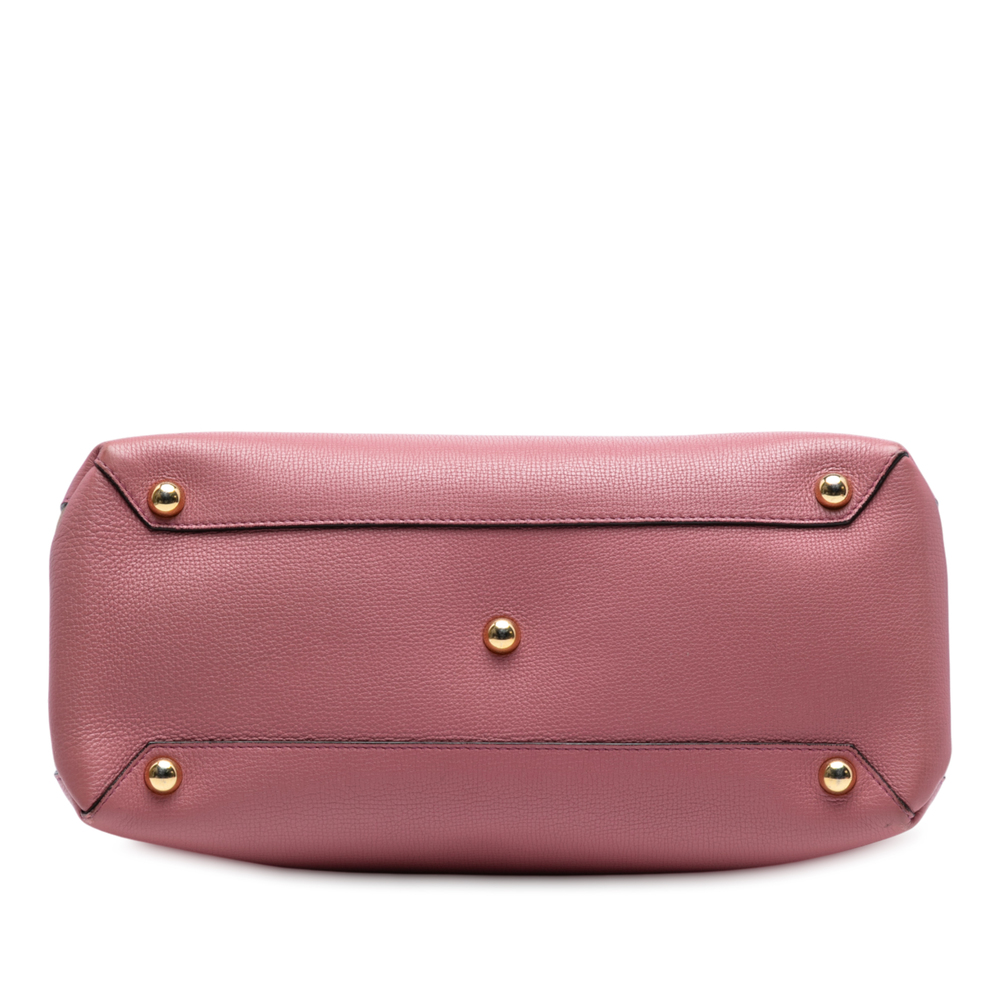 Burberry Pink Leather Satchel - Picture 3 of 7